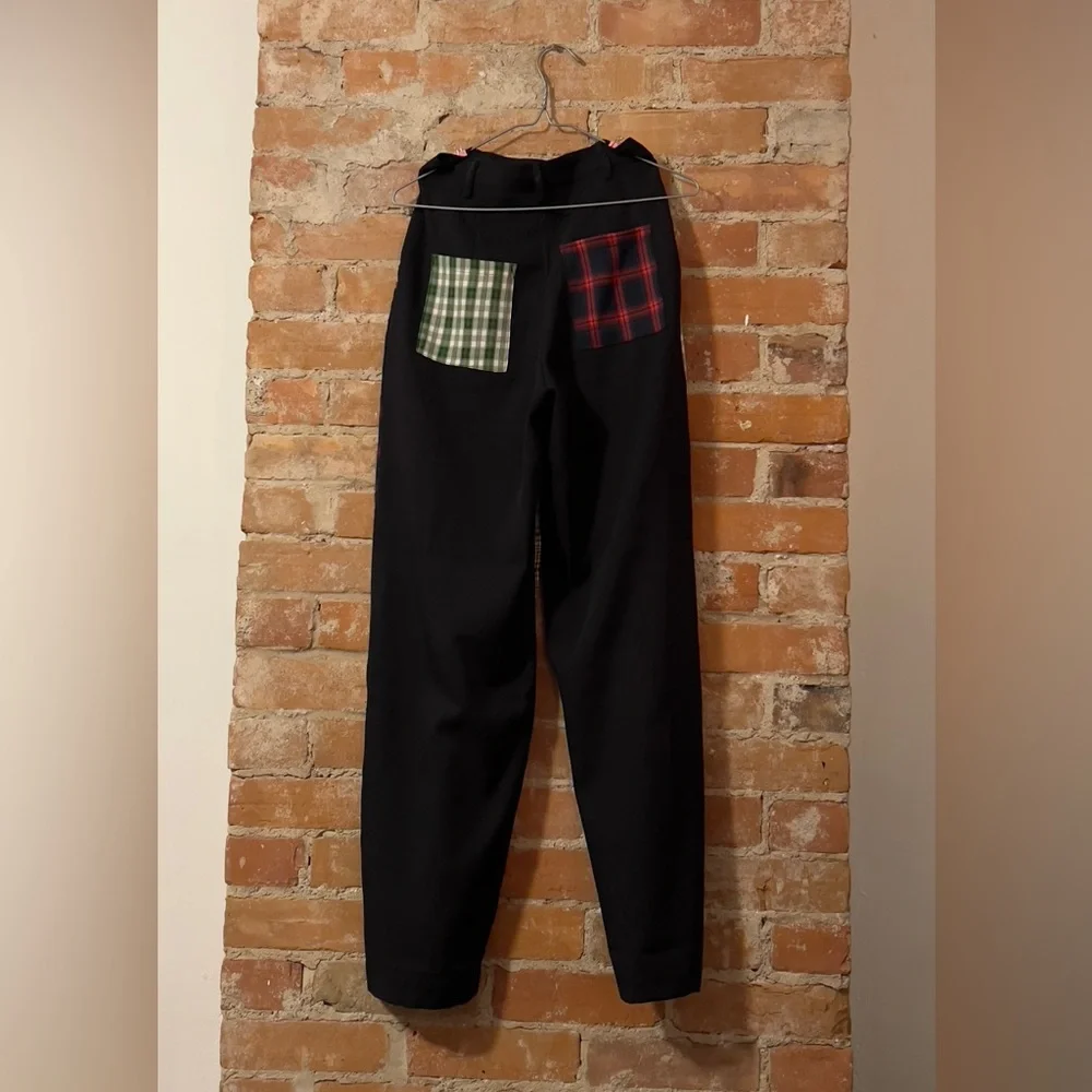 patchwork style pants - Picture 2 of 3